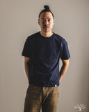 Merz b. Schwanen SCT04 Slub Pima Cotton Tee - Deep Blue