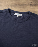 Merz b. Schwanen SCT04 Slub Pima Cotton Tee - Deep Blue