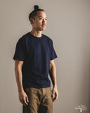 Merz b. Schwanen SCT04 Slub Pima Cotton Tee - Deep Blue