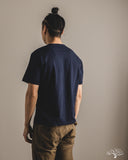 Merz b. Schwanen SCT04 Slub Pima Cotton Tee - Deep Blue