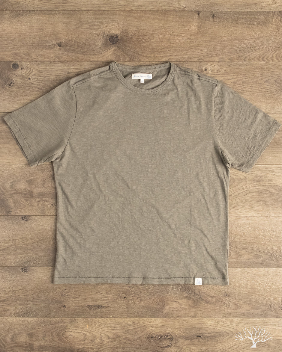 orSlow SCT04 Slub Pima Cotton Tee - Vintage Army