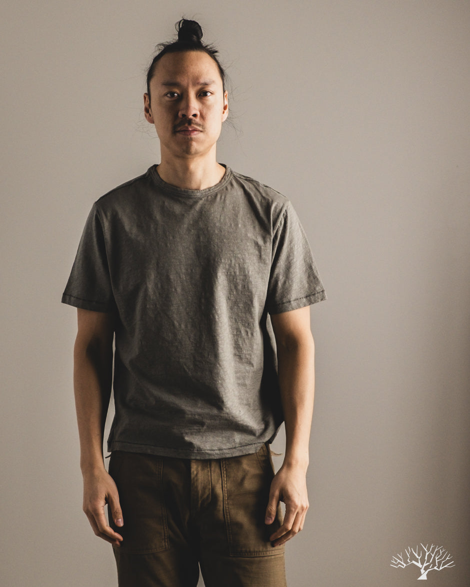 orSlow SCT04 Slub Pima Cotton Tee - Vintage Army