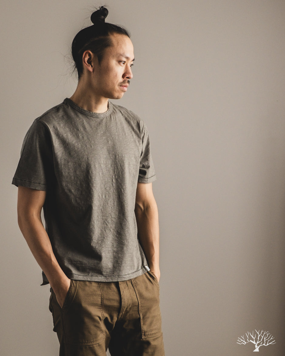 orSlow SCT04 Slub Pima Cotton Tee - Vintage Army