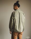 Merz b. Schwanen SHIRT01HB - Herringbone Long-Sleeve Shirt - Army