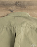 Merz b. Schwanen SHIRT01HB - Herringbone Long-Sleeve Shirt - Army