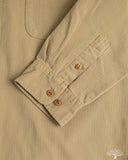 Merz b. Schwanen SHIRT01HB - Herringbone Long-Sleeve Shirt - Dusted Khaki