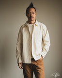 Merz b. Schwanen SHIRT01HB - Herringbone Long-Sleeve Shirt - Nature
