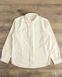 Merz b. Schwanen SHIRT01HB - Herringbone Long-Sleeve Shirt - Nature