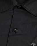 Merz b. Schwanen SHIRT09LP Lightweight Cotton Poplin Short-Sleeve Shirt - Deep Black