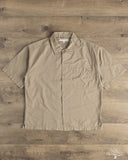 Merz b. Schwanen SHIRT09LP Lightweight Cotton Poplin Short-Sleeve Shirt - Faded Grain