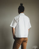 Merz b. Schwanen SHIRT09LP Lightweight Cotton Poplin Short-Sleeve Shirt - White