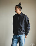Merz b. Schwanen SHIRT11OX Modern-Cut Cotton Oxford Long-Sleeve Shirt - Charcoal