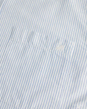 Merz b. Schwanen SHIRT19OX Button-Down Cotton Oxford Long-Sleeve Shirt - Stripes Light Blue