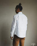Merz b. Schwanen SHIRT19OX Button-Down Cotton Oxford Long-Sleeve Shirt - White