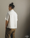 SHIRT03LI Linen Bowling Short-Sleeve Shirt - Light Stone
