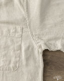 SHIRT03LI Linen Bowling Short-Sleeve Shirt - Light Stone