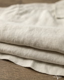 SHIRT03LI Linen Bowling Short-Sleeve Shirt - Light Stone