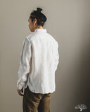 SHIRT20LI Relaxed Fit Organic Linen Long-Sleeve Shirt - White