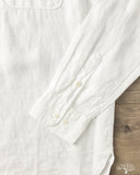 SHIRT20LI Relaxed Fit Organic Linen Long-Sleeve Shirt - White