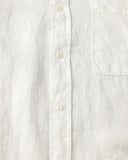 SHIRT20LI Relaxed Fit Organic Linen Long-Sleeve Shirt - White