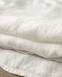 SHIRT20LI Relaxed Fit Organic Linen Long-Sleeve Shirt - White