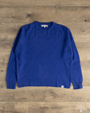 Merz b. Schwanen SKCN02 - Lightweight Merino Wool-Cashmere-Silk Sweater - Cornflower Blue