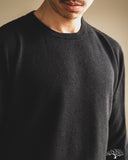 Merz b. Schwanen SKCN02 - Lightweight Merino Wool-Cashmere-Silk Sweater - Deep Black