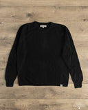 Merz b. Schwanen SKCN02 - Lightweight Merino Wool-Cashmere-Silk Sweater - Deep Black