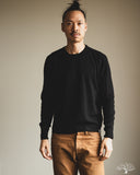Merz b. Schwanen SKCN02 - Lightweight Merino Wool-Cashmere-Silk Sweater - Deep Black