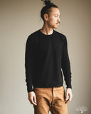 Merz b. Schwanen SKCN02 - Lightweight Merino Wool-Cashmere-Silk Sweater - Deep Black
