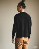 Merz b. Schwanen SKCN02 - Lightweight Merino Wool-Cashmere-Silk Sweater - Deep Black