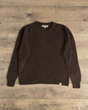 Merz b. Schwanen SKCN02 - Lightweight Merino Wool-Cashmere-Silk Sweater - Espresso