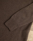 Merz b. Schwanen SKCN02 - Lightweight Merino Wool-Cashmere-Silk Sweater - Espresso