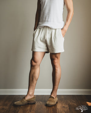 Merz b. Schwanen - SPS05 Retro Fleece Sweat Shorts - Cashew