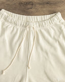 Merz b. Schwanen SPS05 Retro Fleece Sweat Shorts - Cashew