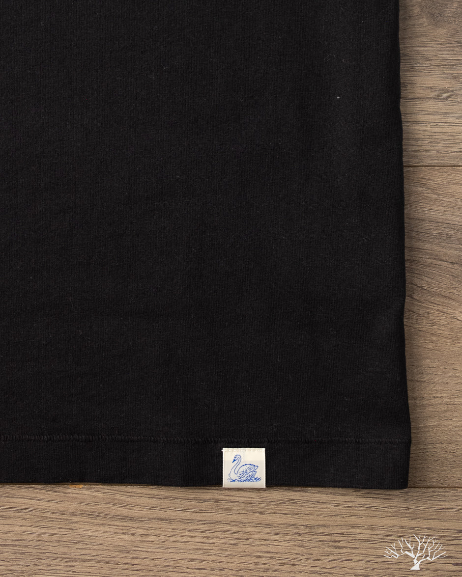 Merz b. Schwanen TEE02 Classic Cotton Jersey T-Shirt - Black