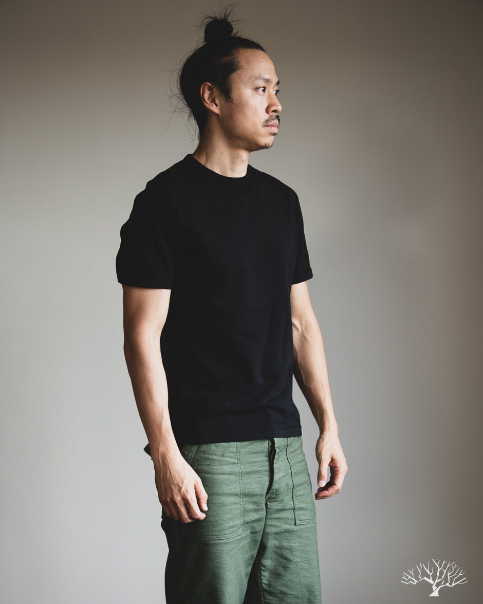 Merz b. Schwanen TEE02 Classic Cotton Jersey T-Shirt - Black