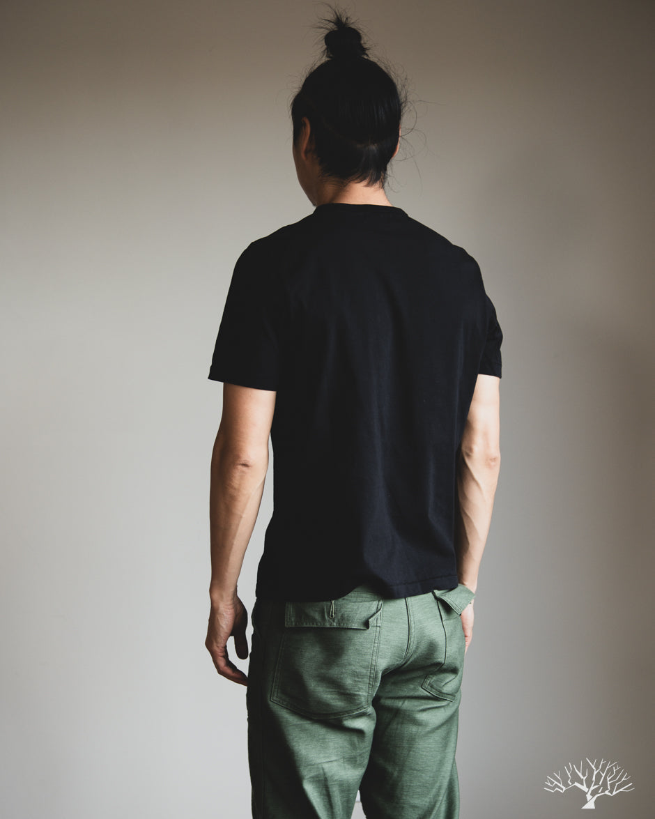 Merz b. Schwanen TEE02 Classic Cotton Jersey T-Shirt - Black