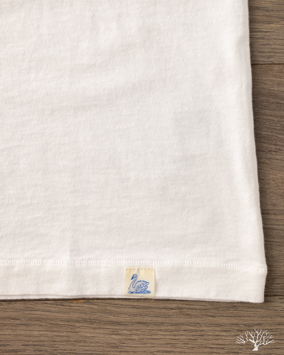 Merz b. Schwanen TEE02 Classic Cotton Jersey T-Shirt - White