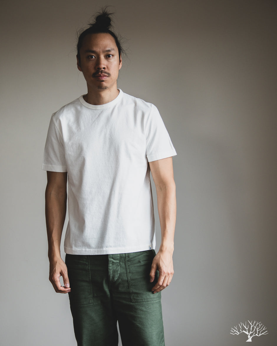 Merz b. Schwanen TEE02 Classic Cotton Jersey T-Shirt - White