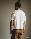 Merz b. Schwanen TEE02C Cropped Classic Cotton Jersey T-Shirt - White