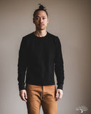 THERMAL01 Diamond-Patterned Cotton Thermal Long Sleeve - Deep Black