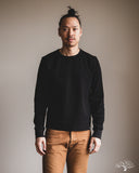 THERMAL01 Diamond-Patterned Cotton Thermal Long Sleeve - Deep Black