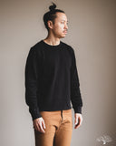 THERMAL01 Diamond-Patterned Cotton Thermal Long Sleeve - Deep Black