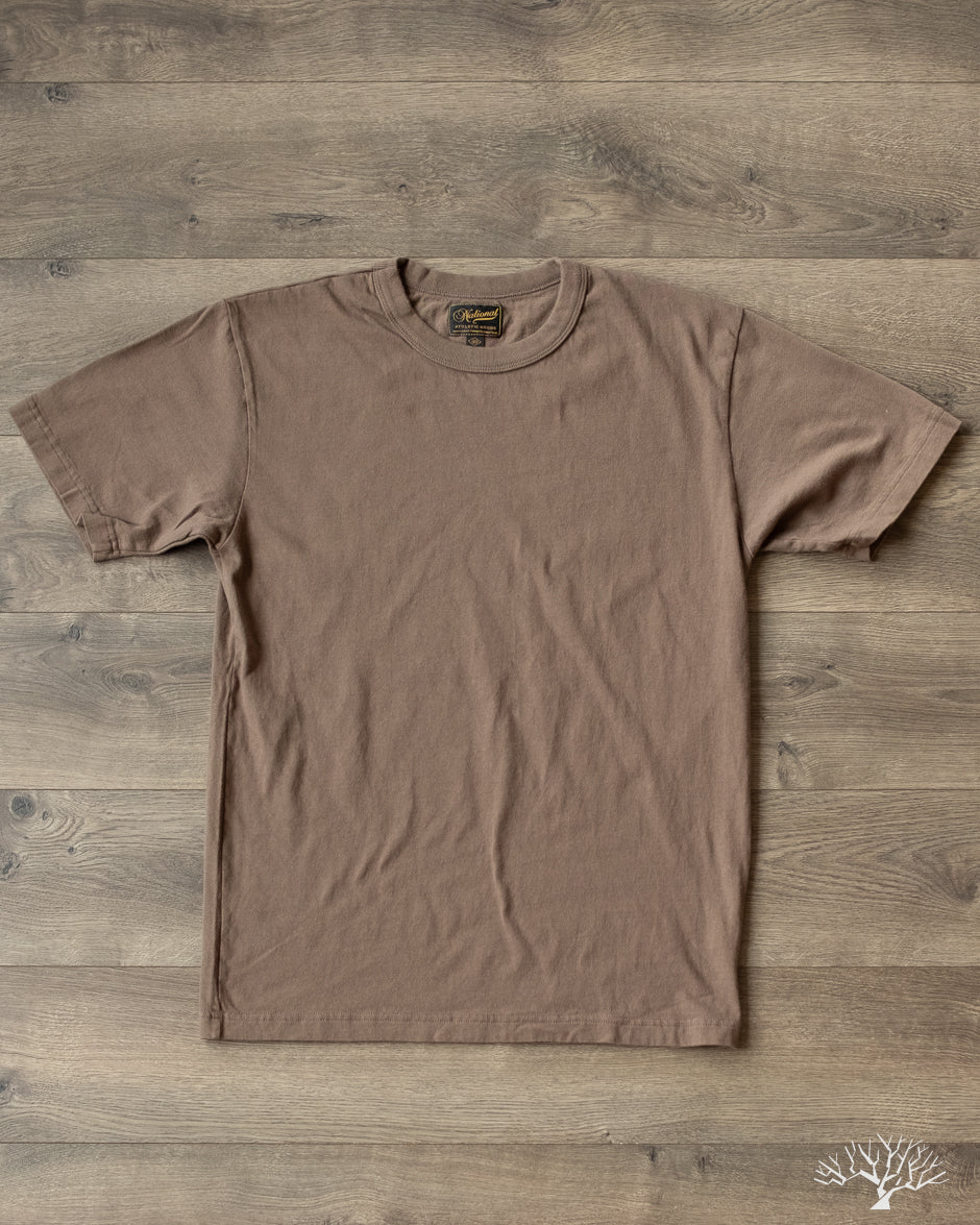 National Athletic Goods Organic Cotton Basic T-Shirt - Choco