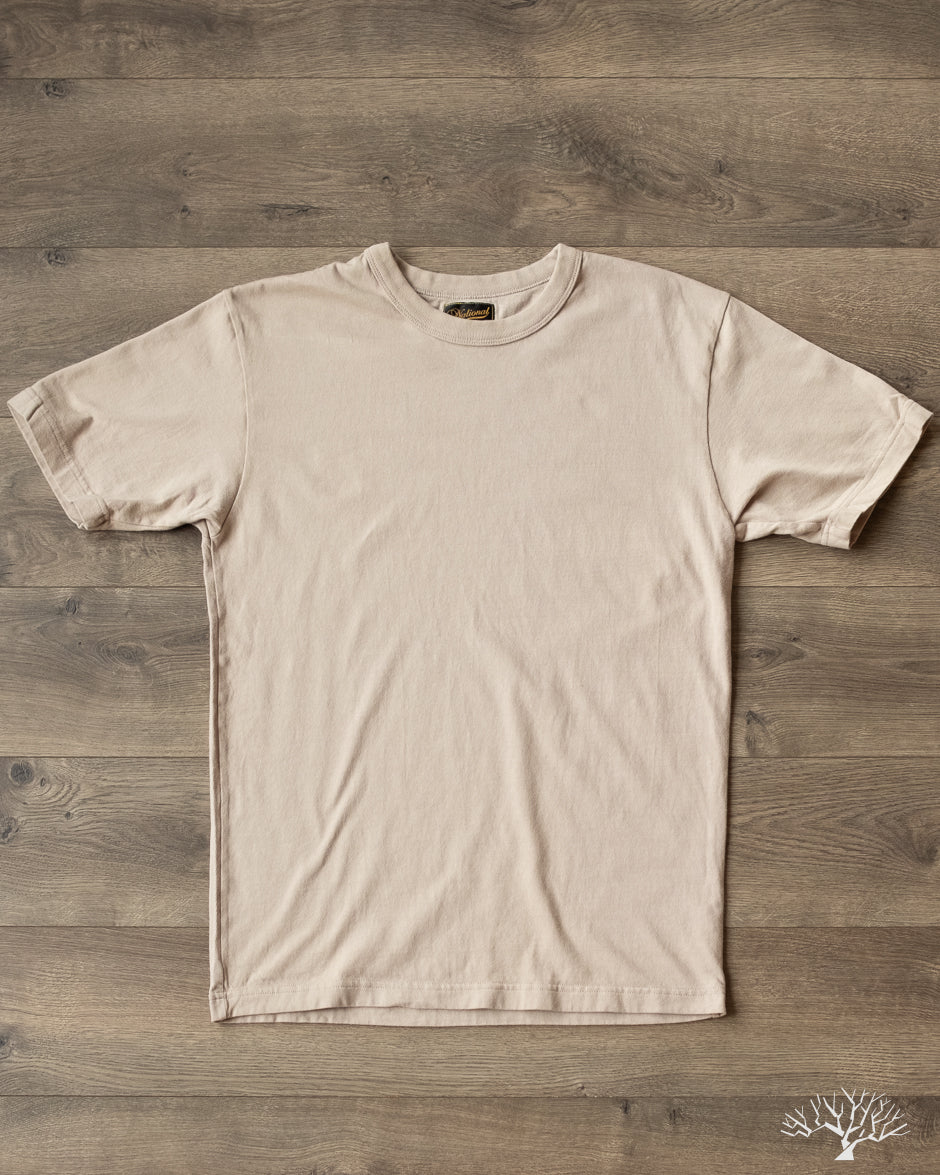 National Athletic Goods Organic Cotton Basic T-Shirt - Taupe