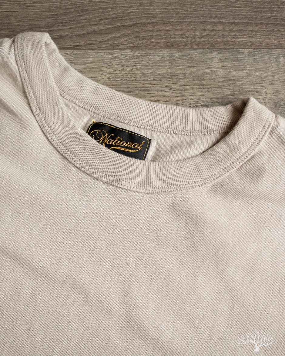 National Athletic Goods Organic Cotton Basic T-Shirt - Taupe