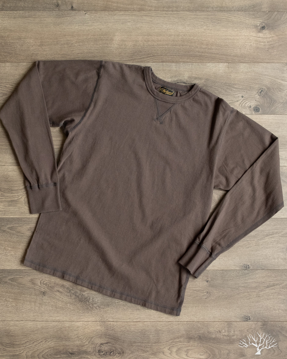 National Athletic Goods Organic Cotton Long Sleeve Gym Tee - Black