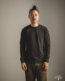 National Athletic Goods Organic Cotton Long Sleeve Gym Tee - Black