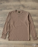 National Athletic Goods Organic Cotton Long Sleeve Gym Tee - Choco